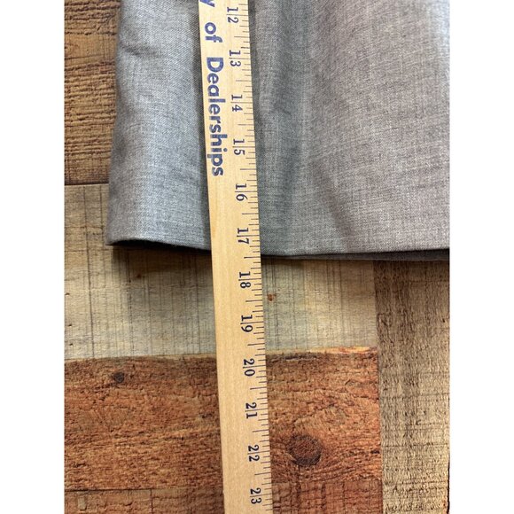 J.Crew Womens Gray Elastic Waist Skirt Size 0 Wool Blend Lined Knee Length - Picture 3 of 7